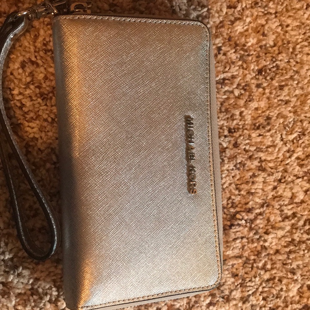 Silver Michael Kors wallet